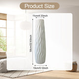 Maxbell Tall Floor Vase Stylish Rustic Flower Vase for Living Room Dining Room Hotel White