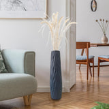 Maxbell Tall Floor Vase Stylish Rustic Flower Vase for Living Room Dining Room Hotel Gray