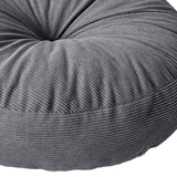 Maxbell Round Floor Pillow Chair Pad Thick Seating Cushion for Studio Office Balcony Dark Gray