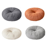 Maxbell Round Floor Pillow Chair Pad Thick Seating Cushion for Studio Office Balcony Dark Gray