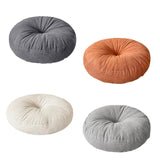 Maxbell Round Floor Pillow Chair Pad Thick Seating Cushion for Studio Office Balcony Dark Gray