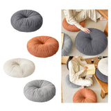Maxbell Round Floor Pillow Chair Pad Thick Seating Cushion for Studio Office Balcony Dark Gray