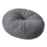 Maxbell Round Floor Pillow Chair Pad Thick Seating Cushion for Studio Office Balcony Dark Gray