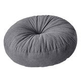 Maxbell Round Floor Pillow Chair Pad Thick Seating Cushion for Studio Office Balcony Dark Gray