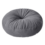 Maxbell Round Floor Pillow Chair Pad Thick Seating Cushion for Studio Office Balcony Dark Gray