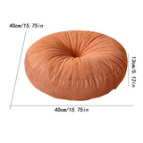 Maxbell Round Floor Pillow Chair Pad Thick Seating Cushion for Studio Office Balcony Orange