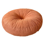 Maxbell Round Floor Pillow Chair Pad Thick Seating Cushion for Studio Office Balcony Orange
