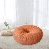 Maxbell Round Floor Pillow Chair Pad Thick Seating Cushion for Studio Office Balcony Orange