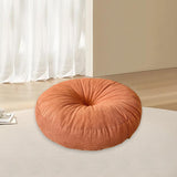 Maxbell Round Floor Pillow Chair Pad Thick Seating Cushion for Studio Office Balcony Orange