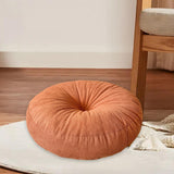 Maxbell Round Floor Pillow Chair Pad Thick Seating Cushion for Studio Office Balcony Orange