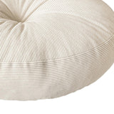 Maxbell Round Floor Pillow Chair Pad Thick Seating Cushion for Studio Office Balcony Beige