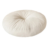 Maxbell Round Floor Pillow Chair Pad Thick Seating Cushion for Studio Office Balcony Beige