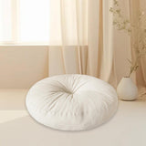 Maxbell Round Floor Pillow Chair Pad Thick Seating Cushion for Studio Office Balcony Beige