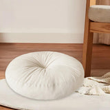 Maxbell Round Floor Pillow Chair Pad Thick Seating Cushion for Studio Office Balcony Beige