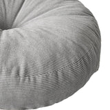 Maxbell Round Floor Pillow Chair Pad Thick Seating Cushion for Studio Office Balcony Light Gray