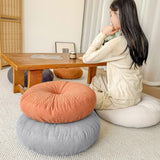 Maxbell Round Floor Pillow Chair Pad Thick Seating Cushion for Studio Office Balcony Light Gray