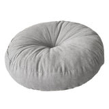Maxbell Round Floor Pillow Chair Pad Thick Seating Cushion for Studio Office Balcony Light Gray
