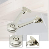Maxbell Lid Stay Hinge Silent Buffer Lid Support Hinge for Wardrobe Cupboard Kitchen