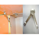 Maxbell Lid Stay Hinge Silent Buffer Lid Support Hinge for Wardrobe Cupboard Kitchen