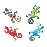 Maxbell 4x Gecko Wall Decor Iron Wall Decor Office Outside Artwork Hanging Sculpture
