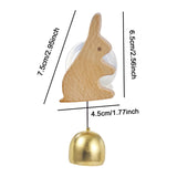 Maxbell Shopkeepers Bell Ornament Creative Hanging Door Bell for Home Backyard Store Bunny