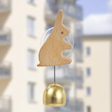 Maxbell Shopkeepers Bell Ornament Creative Hanging Door Bell for Home Backyard Store Bunny