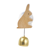 Maxbell Shopkeepers Bell Ornament Creative Hanging Door Bell for Home Backyard Store Bunny