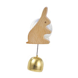Maxbell Shopkeepers Bell Ornament Creative Hanging Door Bell for Home Backyard Store Bunny