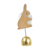 Maxbell Shopkeepers Bell Ornament Creative Hanging Door Bell for Home Backyard Store Bunny