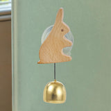 Maxbell Shopkeepers Bell Ornament Creative Hanging Door Bell for Home Backyard Store Bunny