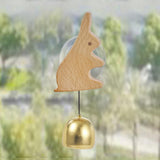 Maxbell Shopkeepers Bell Ornament Creative Hanging Door Bell for Home Backyard Store Bunny