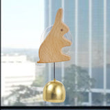 Maxbell Shopkeepers Bell Ornament Creative Hanging Door Bell for Home Backyard Store Bunny