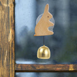 Maxbell Shopkeepers Bell Ornament Creative Hanging Door Bell for Home Backyard Store Bunny