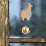Maxbell Shopkeepers Bell Ornament Creative Hanging Door Bell for Home Backyard Store Alpaca