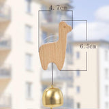 Maxbell Shopkeepers Bell Ornament Creative Hanging Door Bell for Home Backyard Store Alpaca