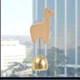 Maxbell Shopkeepers Bell Ornament Creative Hanging Door Bell for Home Backyard Store Alpaca