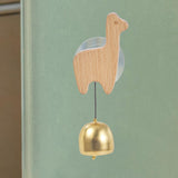 Maxbell Shopkeepers Bell Ornament Creative Hanging Door Bell for Home Backyard Store Alpaca
