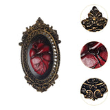 Maxbell Heart Wall Sculpture Art Craft Creepy Photo Frame for Household Hallway Cafe