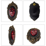 Maxbell Heart Wall Sculpture Art Craft Creepy Photo Frame for Household Hallway Cafe