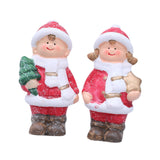 Maxbell Ceramic Dolls Figurines Christmas Ceramic Ornaments for Holiday Party Office
