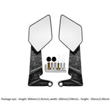 Maxbell Motorcycle Mirrors Wide View Rotating Adjustable Accessories Wing Mirrors