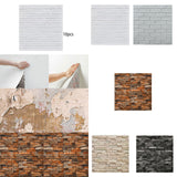 Maxbell 10 Pieces 3D Wall Panels for Bedroom, Bathroom, Kitchen Waterproof Wallpaper White