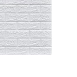 Maxbell 10 Pieces 3D Wall Panels for Bedroom, Bathroom, Kitchen Waterproof Wallpaper White