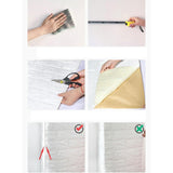 Maxbell 10 Pieces 3D Wall Panels for Bedroom, Bathroom, Kitchen Waterproof Wallpaper White