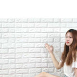 Maxbell 10 Pieces 3D Wall Panels for Bedroom, Bathroom, Kitchen Waterproof Wallpaper White