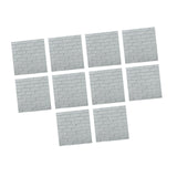 Maxbell 10 Pieces 3D Wall Panels for Bedroom, Bathroom, Kitchen Waterproof Wallpaper Light Gray