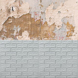 Maxbell 10 Pieces 3D Wall Panels for Bedroom, Bathroom, Kitchen Waterproof Wallpaper Light Gray