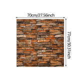 Maxbell 10 Pieces 3D Wall Panels for Bedroom, Bathroom, Kitchen Waterproof Wallpaper Brown