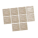 Maxbell 10 Pieces 3D Wall Panels for Bedroom, Bathroom, Kitchen Waterproof Wallpaper Light Yellow