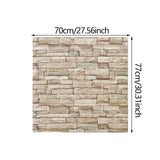 Maxbell 10 Pieces 3D Wall Panels for Bedroom, Bathroom, Kitchen Waterproof Wallpaper Light Yellow